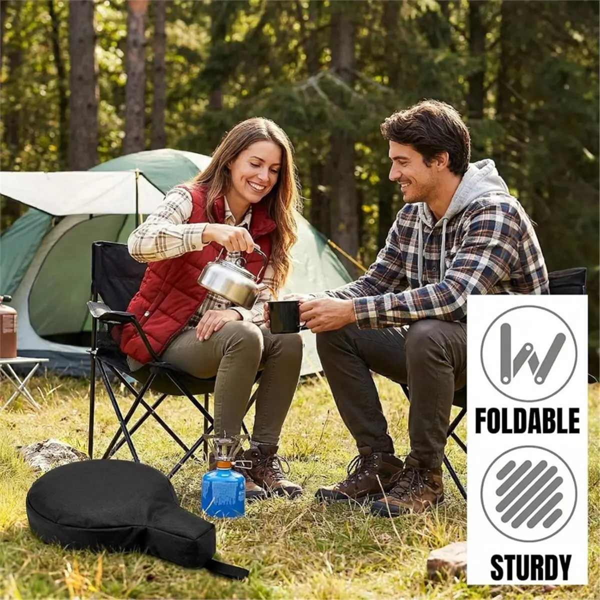 newA10R 1 Pack Skillet Storage Bag, Waterproof Frying Pan Carrying Case Skillet Carrier Organizer for Travel, Camping, Cabinet