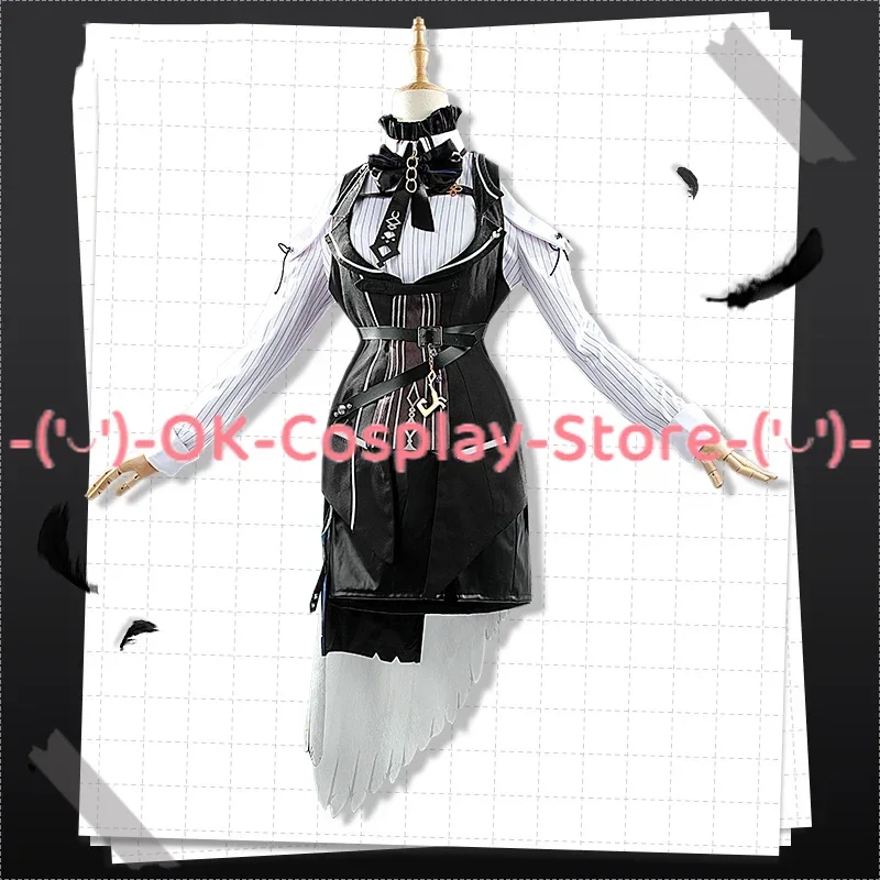 Nerissa Ravencroft Cosplay Costumes Anime Clothing Women Cute Party Dress Suit Halloween Carnival Uniforms Custom Made