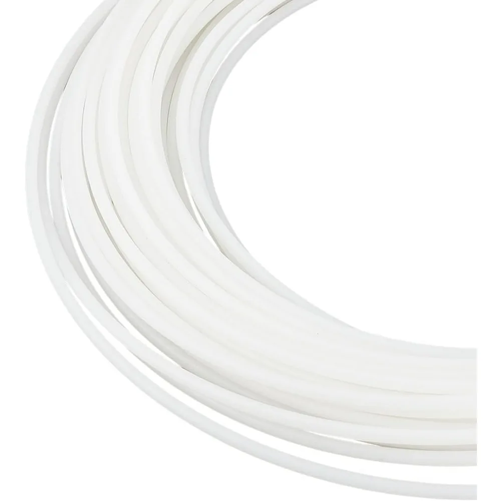 

27,3 ярда (25 м) белой пластиковой ленты из полиэтилена толщиной 5 мм для моделирования, краевого отделения, вязания крючком, плетения или отделки одежды
