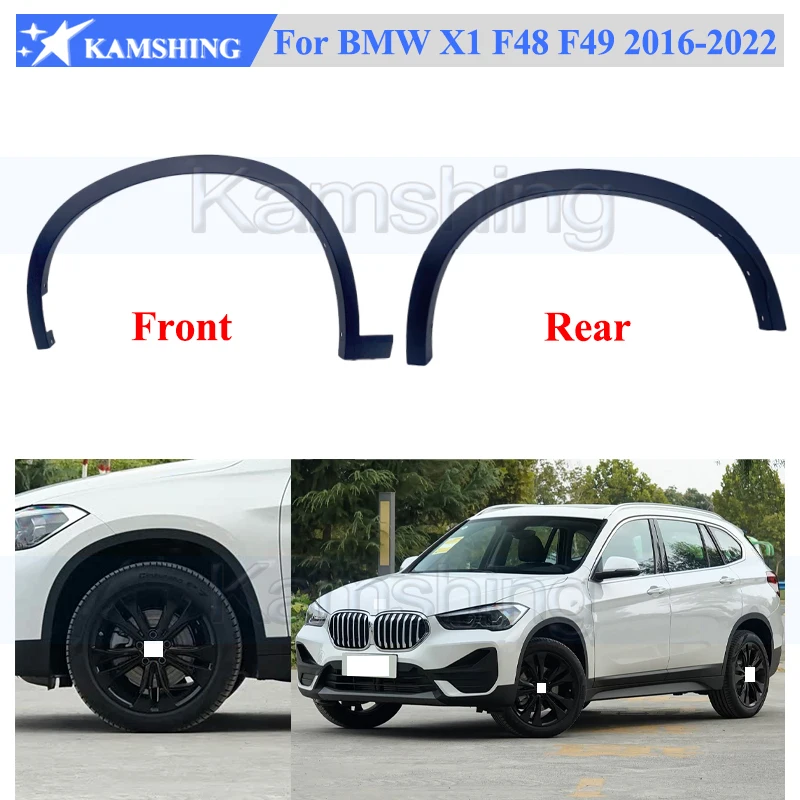 Kamshing Front or Rear Wheel Arch Trim Fender For BMW X1 F48 F49 2016-2022 Car Wheel Fender Wheel Eyebrow