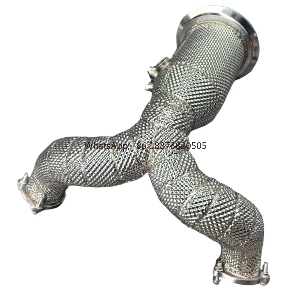 ท่อไอเสียปรับแต่งสำหรับ Porsche Cayenne 3.0T-20-23ท่อไอเสียสแตนเลส downpipe