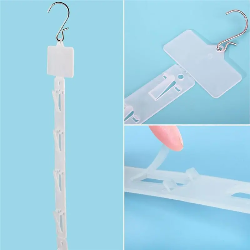 12 Pack Strpis For Retail Display Strips With Label Headers, Station Hanging Merchandise Strips Featuring S Hooks In Plastic