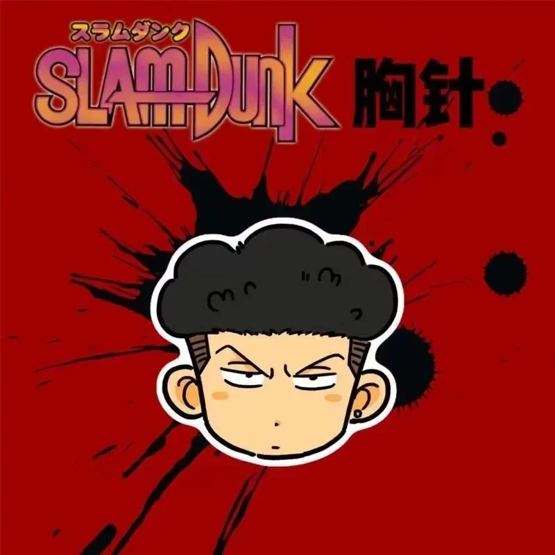 جديد سلام دنك شوبي خمسة نمور Hanamichi Sakuragi Kaede Rukawa أنيمي الكرتون بروش حقيبة مدرسية قلادة شارة بدبوس مجوهرات هدية