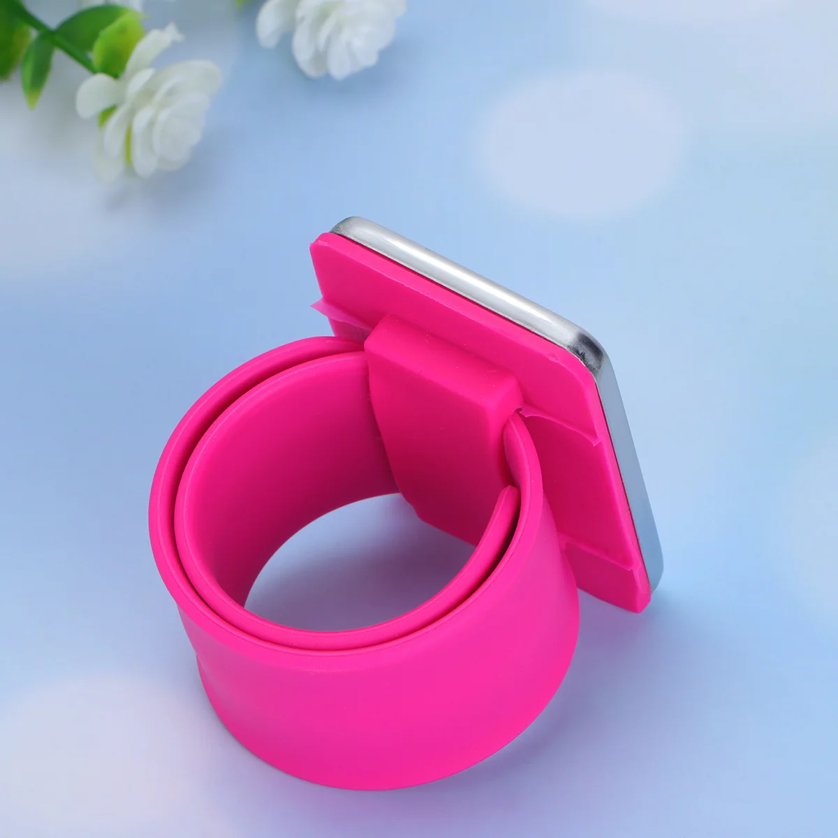 

Festival Wristband Magnet Bracelet Clothes Pins Silicone Braiding Rosy Hairdresser Man Clips for