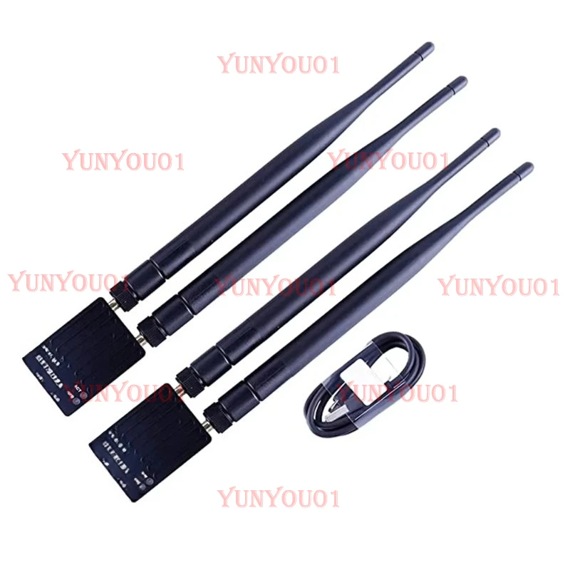 2pcs/set RFD900A 915Mhz 32bit 3DR Radio Telemetry Modem Module 40KM Ultra Long Range Data Transmission PIX APM for FPV Drone