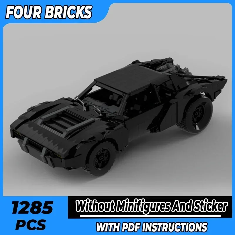 Moc Building Bricks Famous Movie Model UCS Bat Supercar 2022 Technology Modular Blocks Gifts Christmas Toys DIY Sets Assembly