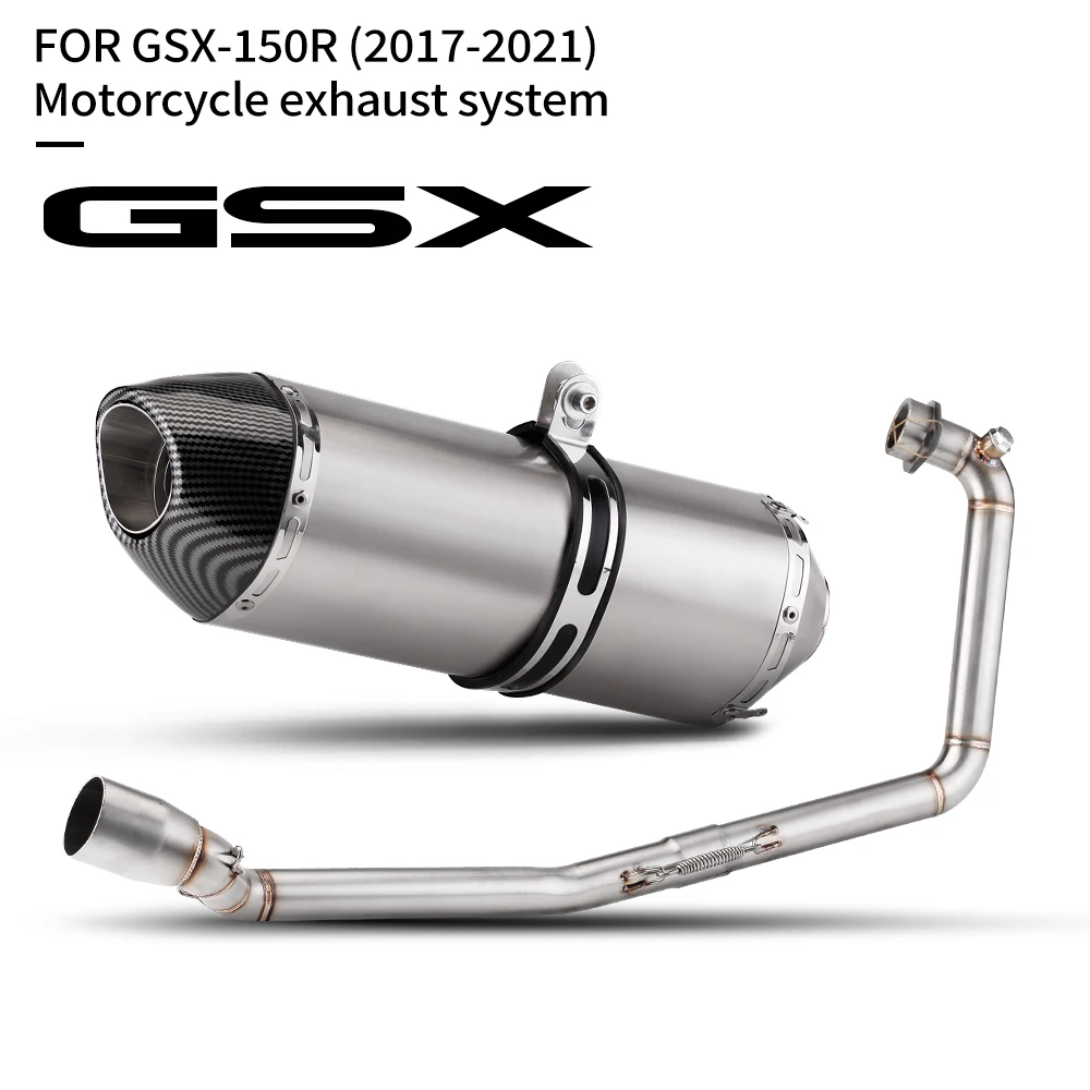 

For GSXR150 GSXS150 GSXS125 GSXR125 2017-2024 Motorcycle Full System Exhaust Modify Front Pipe R77 Muffler with DB Killer