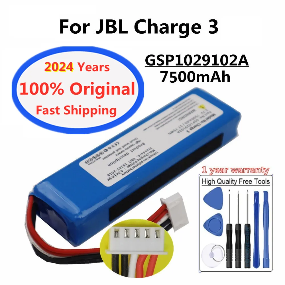 2024 Year Original Battery For JBL Flip 4 Charge 3 Xtreme 2 Boombox 1 2 3 4 5 6 Flip4 Flip3 Charge3 2016 Speaker Battery Bateria