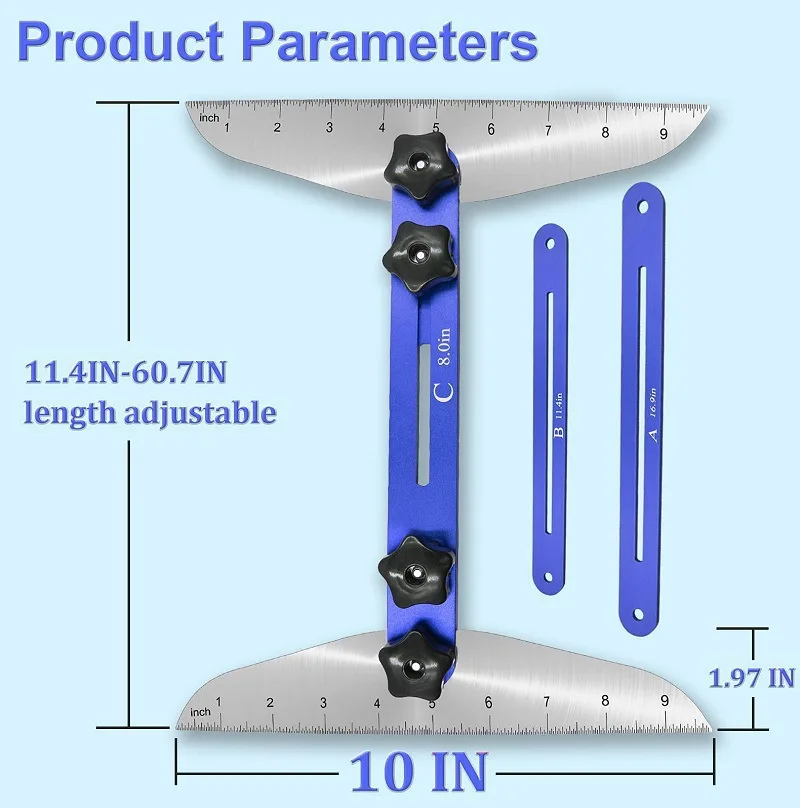 New Home Stair Expansion Scale Multi functional Folding Scale Home Stair Decoration Tool