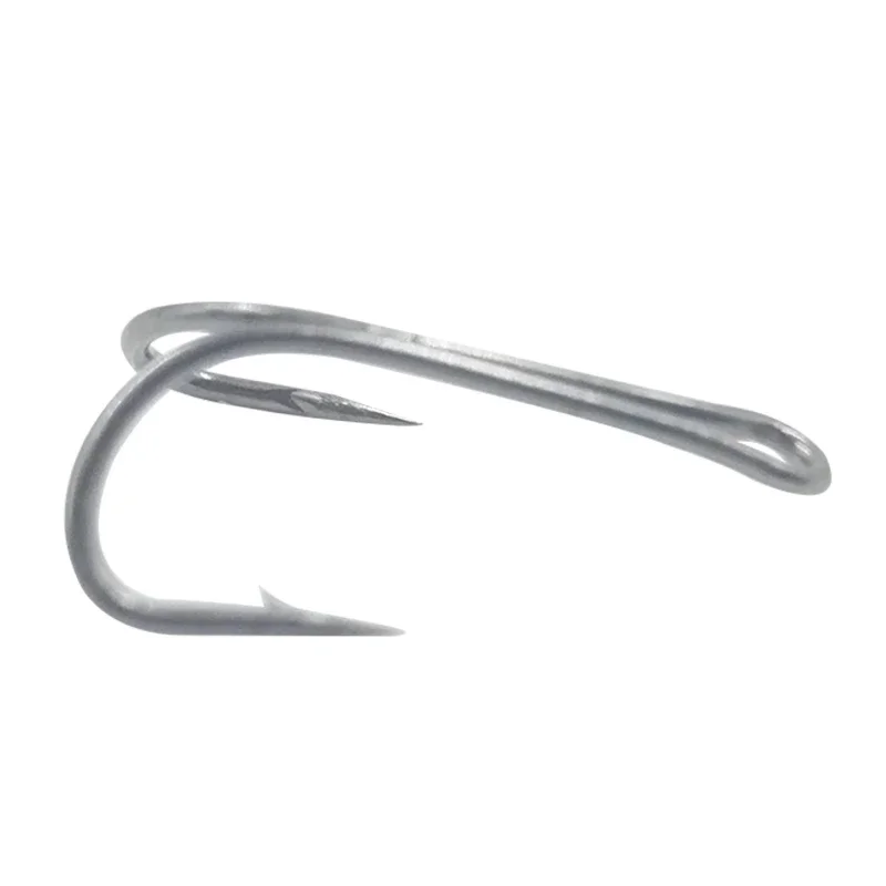 OUTKIT 20Pcs/Lot High-Carbon Steel Fishing Hooks Crank Hook Fly Tying Double Hook For Bass Lure Fishing High Quality Accessories