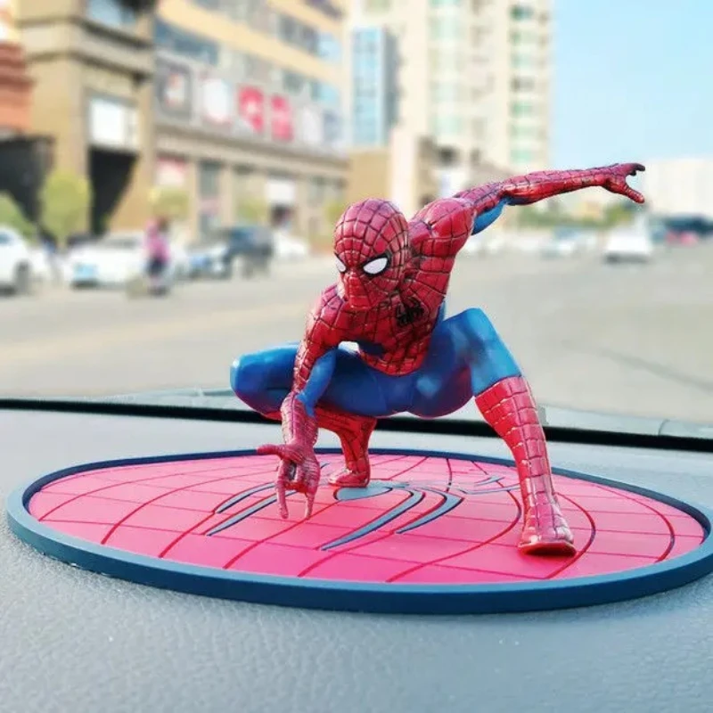 

Marvel Spiderman anime cartoon doll figurine car dashboard decoration ornament creative personalised model car accessory gift