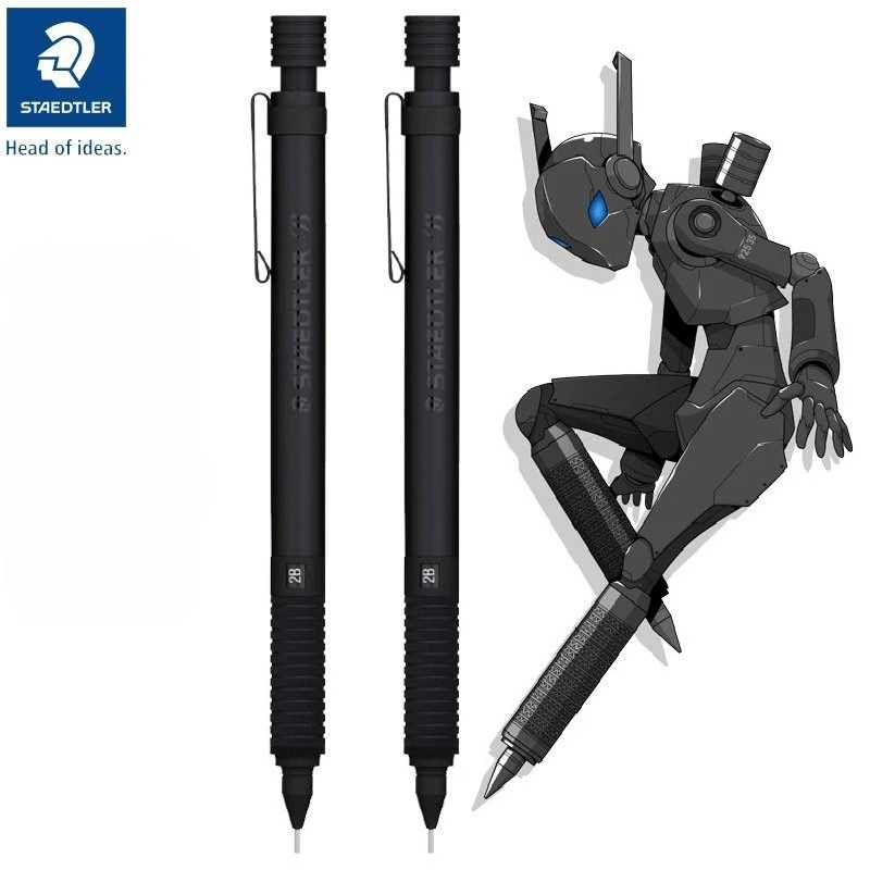 STAEDTLER Germany 925 Carbon Black Mechanical Pencil 0.5mm/ 0.3mm/2.0mm Limited Edition All Metal Body Professional Drafting