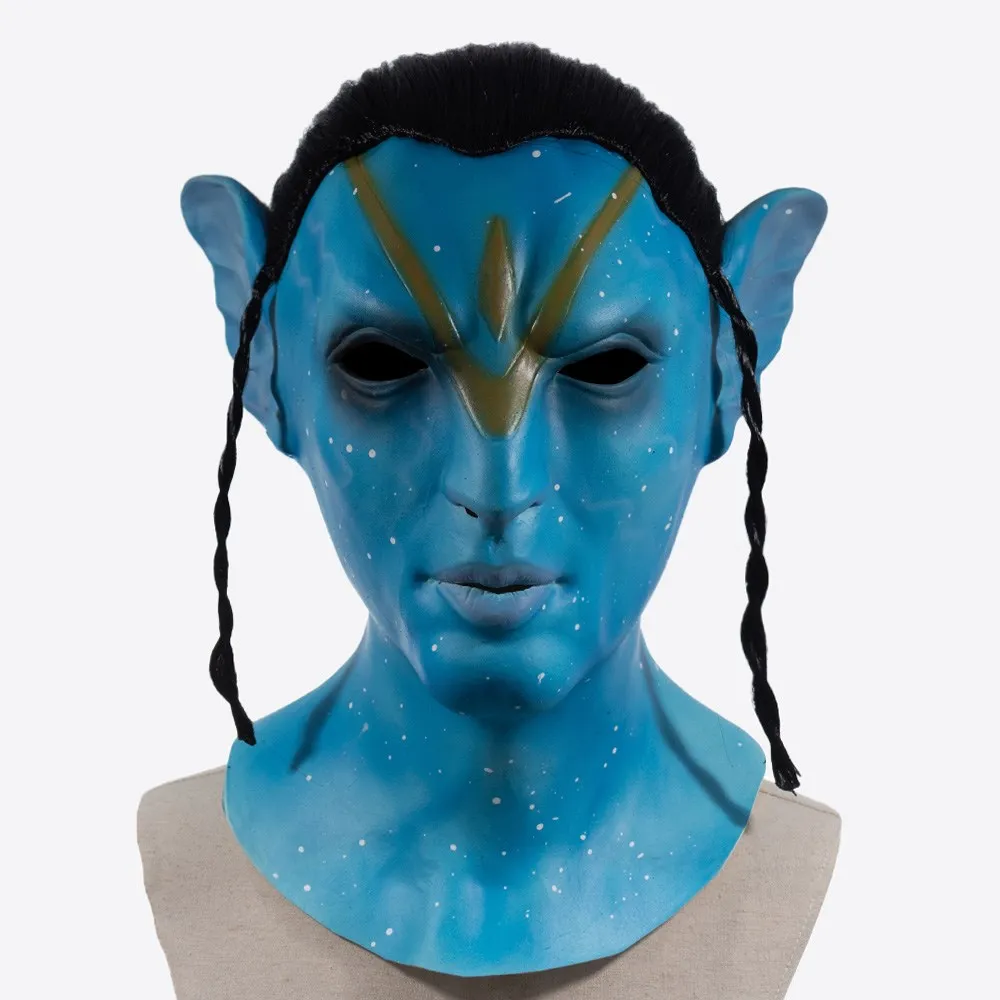 Avatar Na'vi Masks Cosplay Jake Sully Neytiri Helmets Planet Pandora Halloween Party Costumes Accessories Movie Props