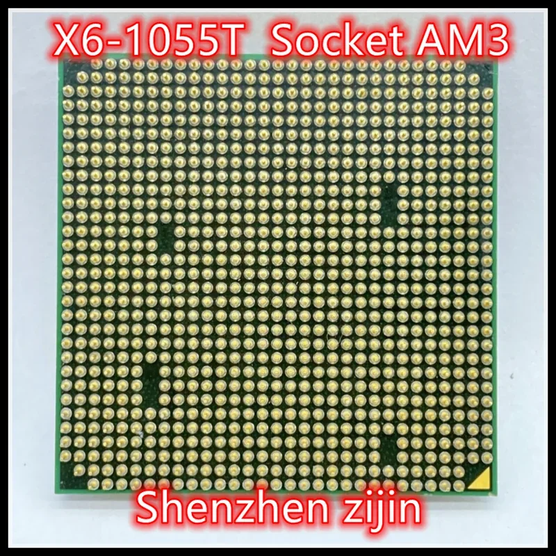 Processeur CPU à six cœurs, X6 1055T 1055 2.8G 125W HDT55TFBK6DGR HDT55TFBGRBOX Socket AM3