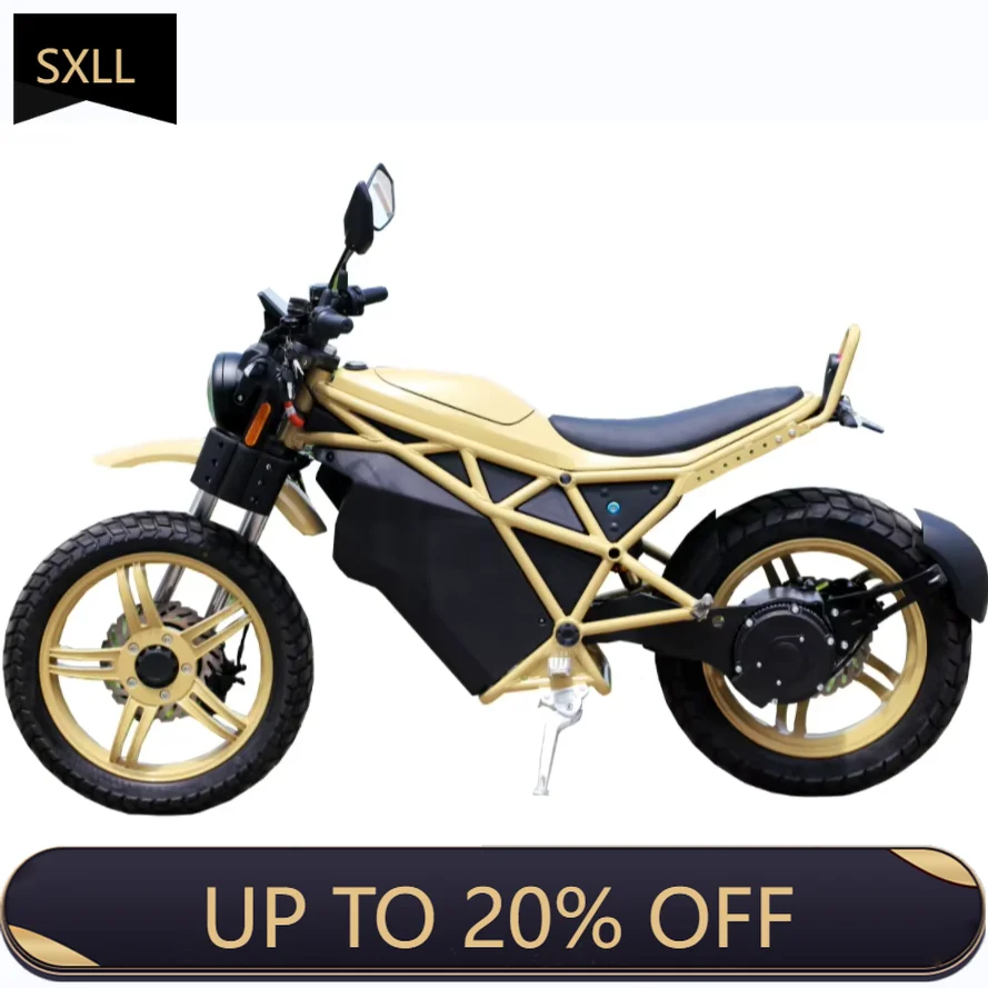 

Электроскутер SXLL китайского производства, 120 км/ч, 4500 Вт, с сертификатом COC, электрический мотоцикл с литиевой батареей 72В 28Ач