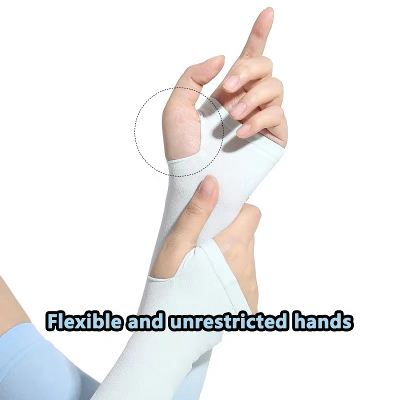 Manga de hielo para hombre y mujer, protección de brazo resistente a los rayos UV, fino Color degradado, ideal para ciclismo al aire libre, 1 unidad