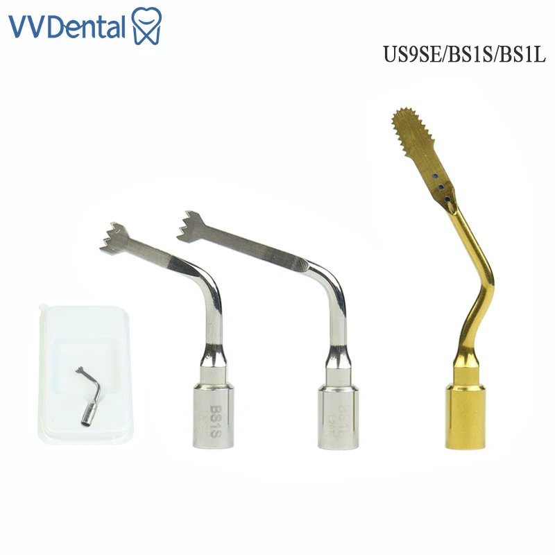 

VVDental Dental Piezo Surgery Tips For SATELEC/WOODPECKER 4th Generation Handpiece US9SE/BS1S/BS1L Dental Bone Cutting Tools