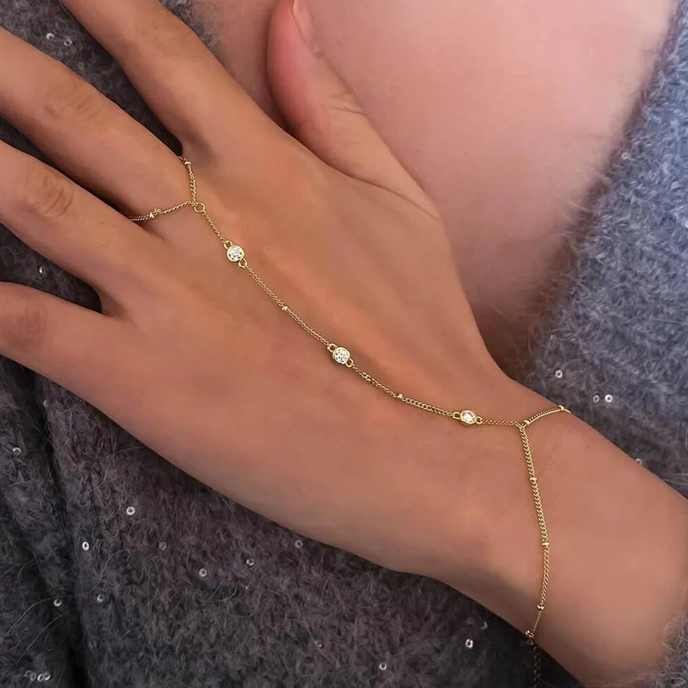 

3mm Bezel Set Moissanite Bracelet for Women 925 Sterling Silver Gold Plated Bead Hand Chain Adjustable Jewelry GRA Certificate