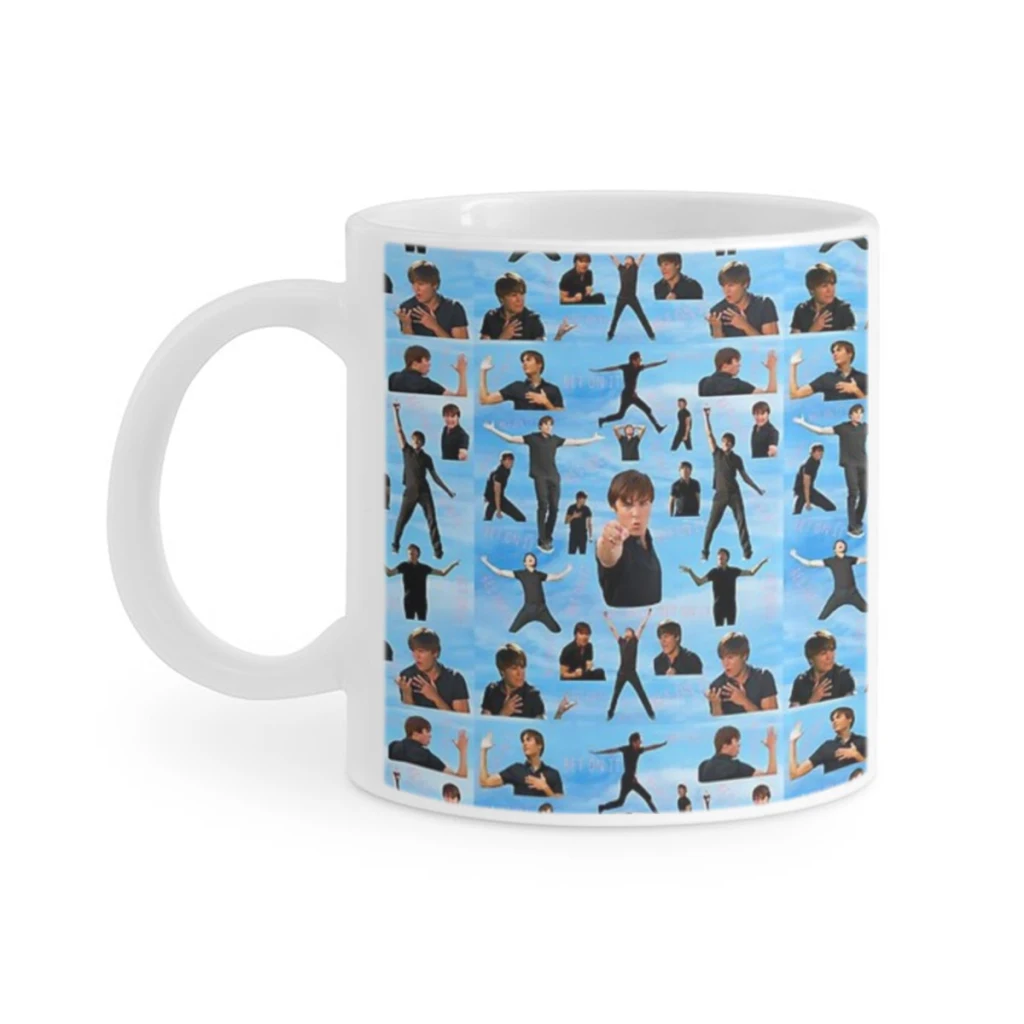 

Zac Efron Troy Bolton Bet On It High School Musical Coffee Mug Wrap, 11oz Sublimation Ceramic Tea Cup,Beer Mugs,Milk Cups