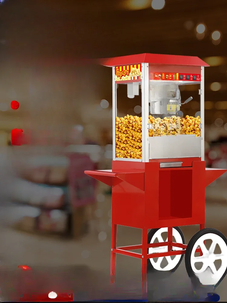 Fully automatic popcorn machine, commercial special pot, electric heating integrated machine, corn cob machine, popcorn fryer