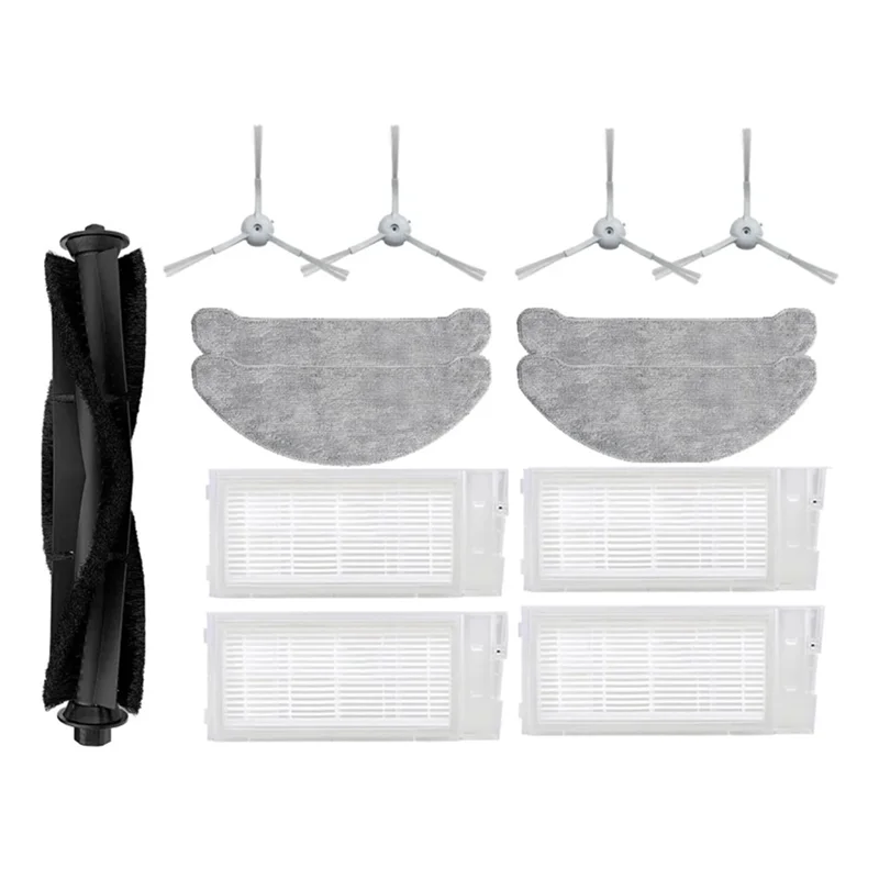 قطع غيار الأجهزة استبدال الملحقات ل XCLEA H30 Plus/H40 Plus جهاز آلي لتنظيف الأتربة فرشاة جانبية رئيسية فلتر Hepa ممسحة القماش