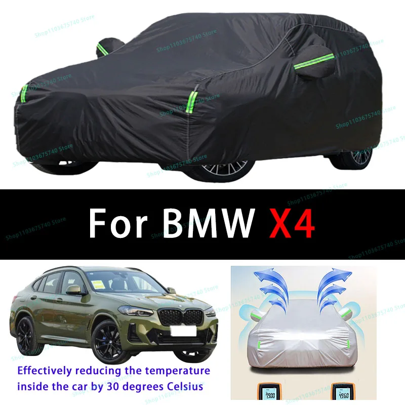 For BMW X4 Summer Full Car Covers Outdoor Sun uv Protection Dust Cooling Protective Auto Protective Cover