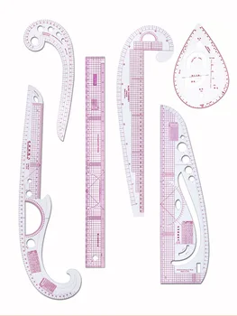 Misura del righello dei vestiti da cucire metrico della curva francese del vestito per la realizzazione del modello della regola della curva di classificazione del sarto