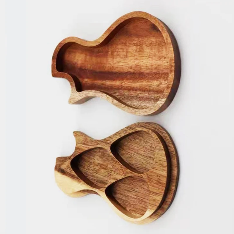 1 PCS Wood Guitar Pick Holder Guitar Pick Case Box Gifts For Dad, Husband, Boyfriend, Son, Friends