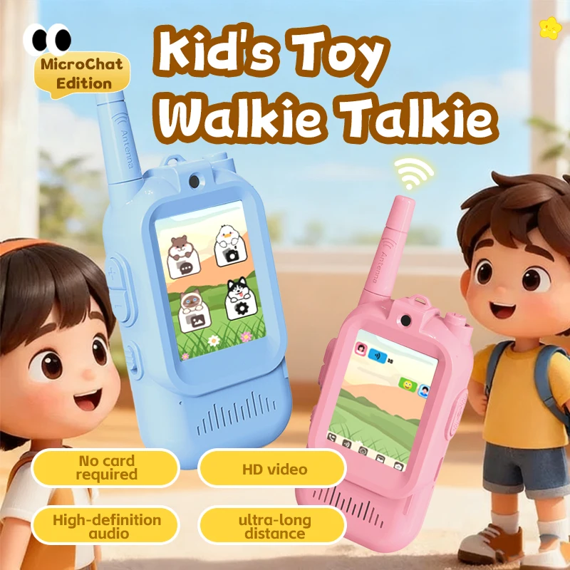 JK200 – walkie-talkie jouet pour enfants, appel en un clic sans réseau, vidéo HD, Chat, prise de Photo, changement vocal, cadeau pour enfants, garçons et filles