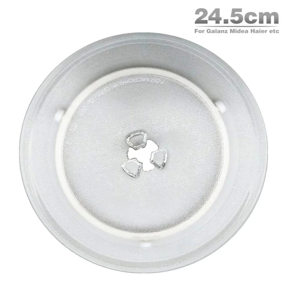 High Quality 24.5cm Microwave Oven Glass Plate for Galanz Midea Haier Etc. Microwave Oven Parts