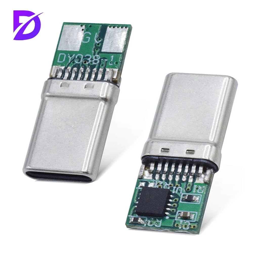 PD/QC Decoy Board Fast Charge 9V 12V 15V 20V PD decoy module PD 2 3.0 DC Trigger Cable USB Type-C Male Plug QC4 Charge Connector