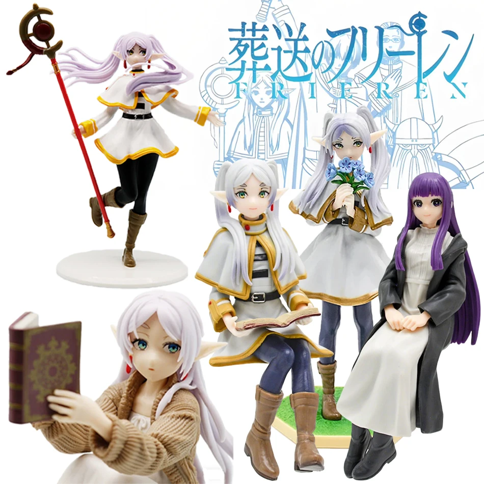 

HOT! 1-8pcs Noodle Stopper Sousou no Frieren Anime Girl Figure Frieren Beyond Journey's End Action Figure Collectible Model Toys