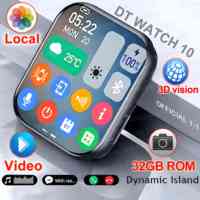 New For Apple Watch 10 Original Smart Watch 16GB Memory Music HD AMOLED NFC Compass Bluetooth Call Waterproof Smart Watch Woman
