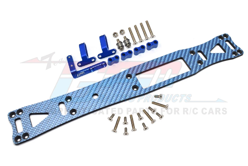 

GPM Carbon Fiber (Blue) + Aluminum Sub Chassis For TAMIYA 1/10 TA08 Pro 58693