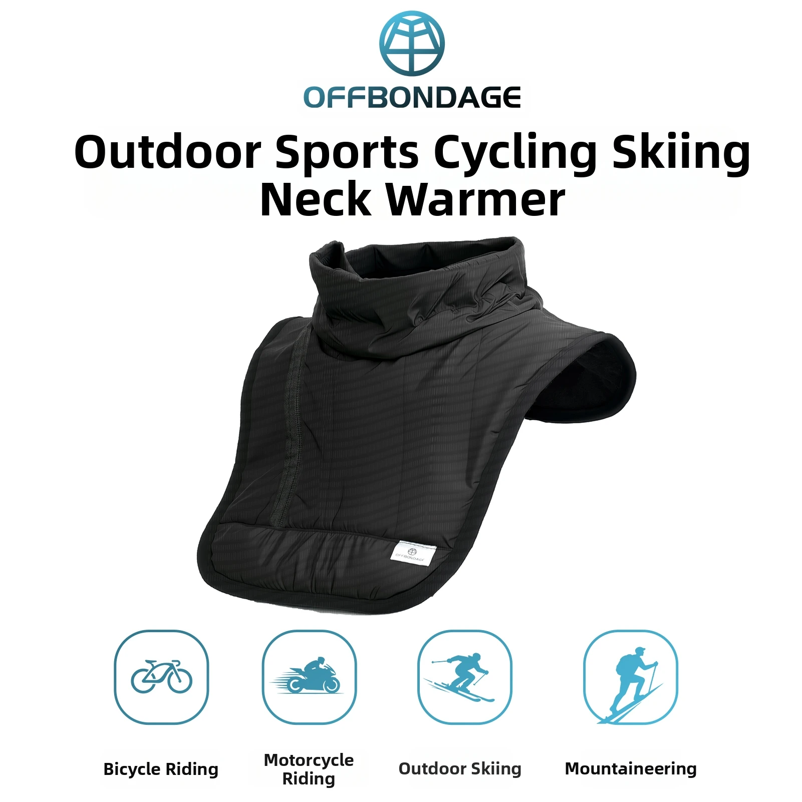 

Сохраняющий тепло шейный шарф мотоциклист на груди, защита шеи, ветрозащитный теплый шарф, мотоциклетный зимний термоошейник