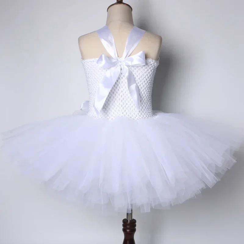 RT01 ホワイトガーディアンエンジェルコスチューム女の子用クリスマスハロウィン妖精チュチュプリンセスドレス子供の誕生日パーティードレス W * Jk2