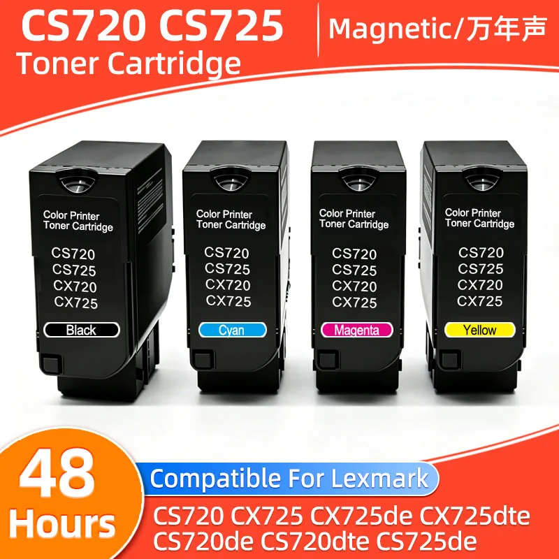 74C10K0 74C20K0 74C40K0 CS720 CS725 Toner Cartridge Compatible Lexmark CX725 CX725de CX725dte CS720de CS720dte CS725de Printer