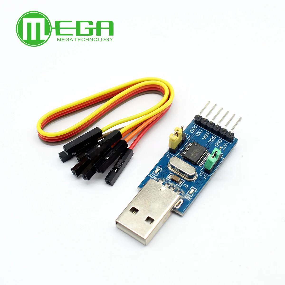 CH341T 2 in 1 module 3.3V 5V USB to I2C IIC UART USB to TTL single-chip serial port downloader