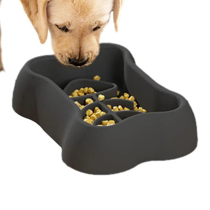 Pet Slow Food Bowl Multifunctional Anti-Choking Anti-choking Dog Bowl Nonslip Interactive Puzzle Dish For Medium Small Dogs Cats