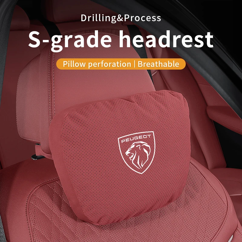 Car Seat Headrest Backrest Peugeot GT 106 107 108 206 207 208 301 307 308 406 407 408 508 601 607 2008 3008 4008 5008 RCZ Rifter