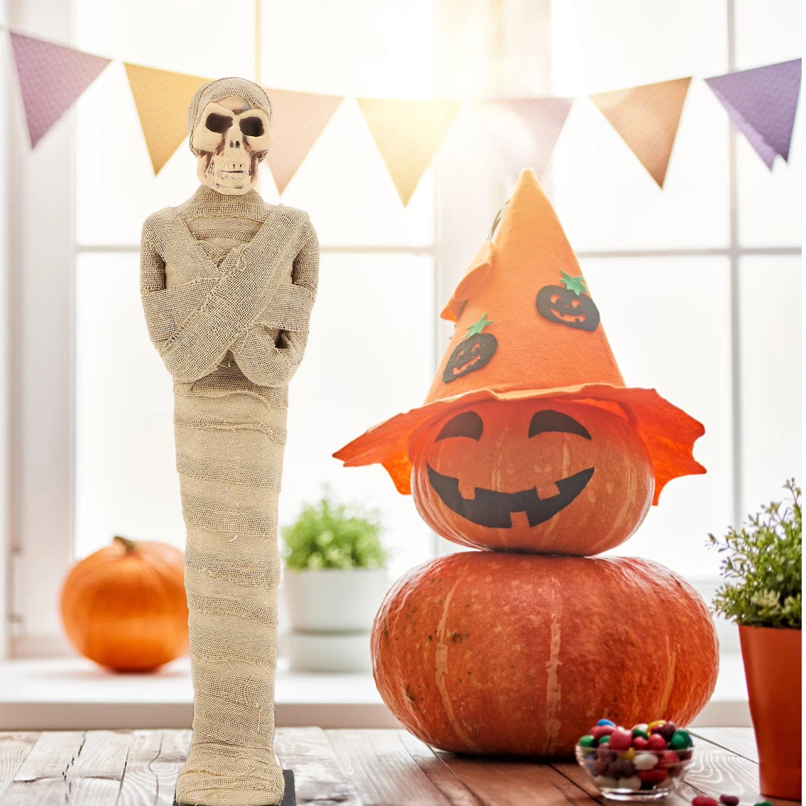 

Mummy Props Halloween Outdoor Decorations Spooky Scary Skeletons Decorate Mother