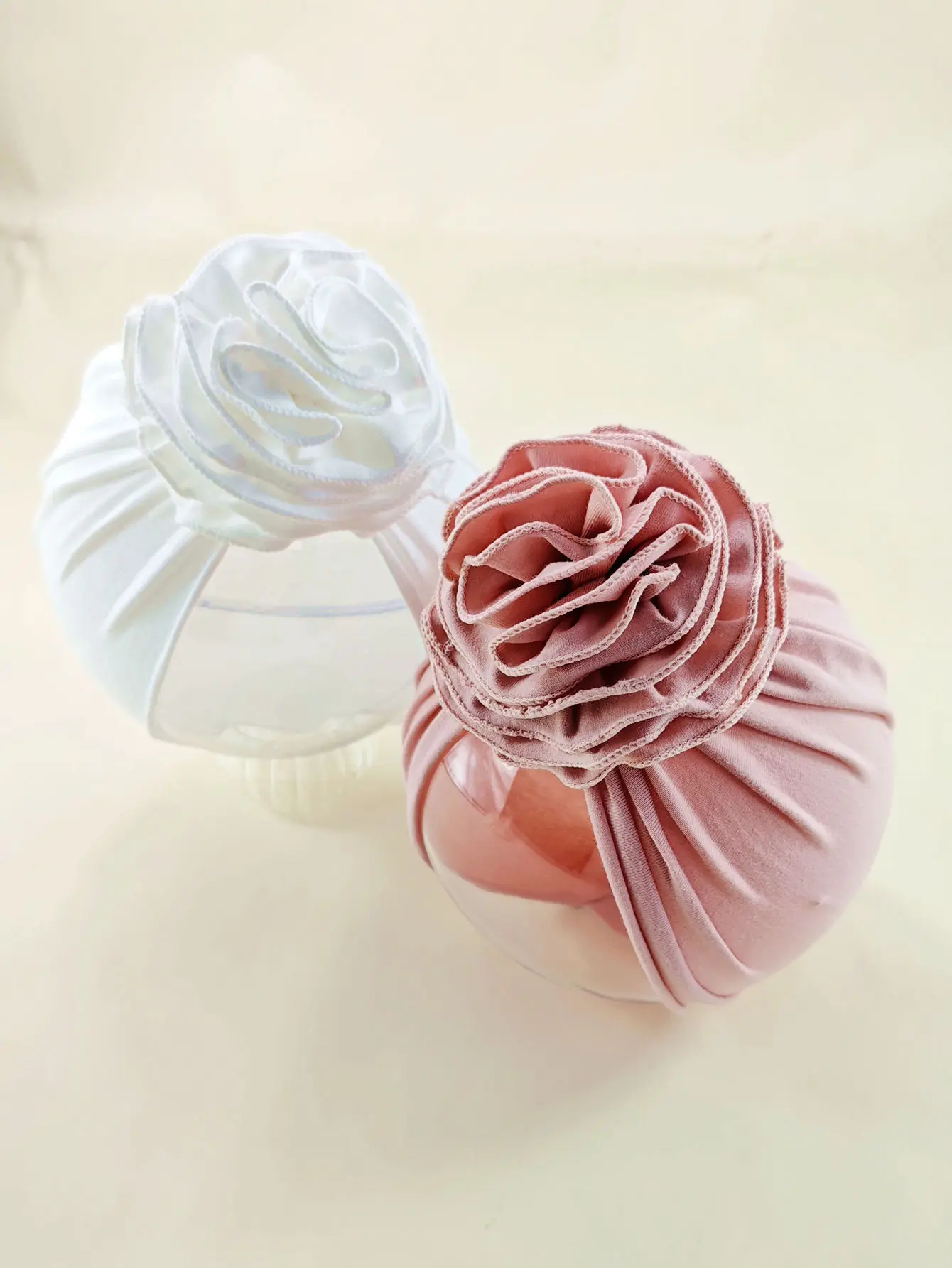 

Lovely Flower Knitted Baby Hat Cute Soft Cotton Baby Girls Turban Hat Newborn Infant Cap Accessories Beanies Head Wraps