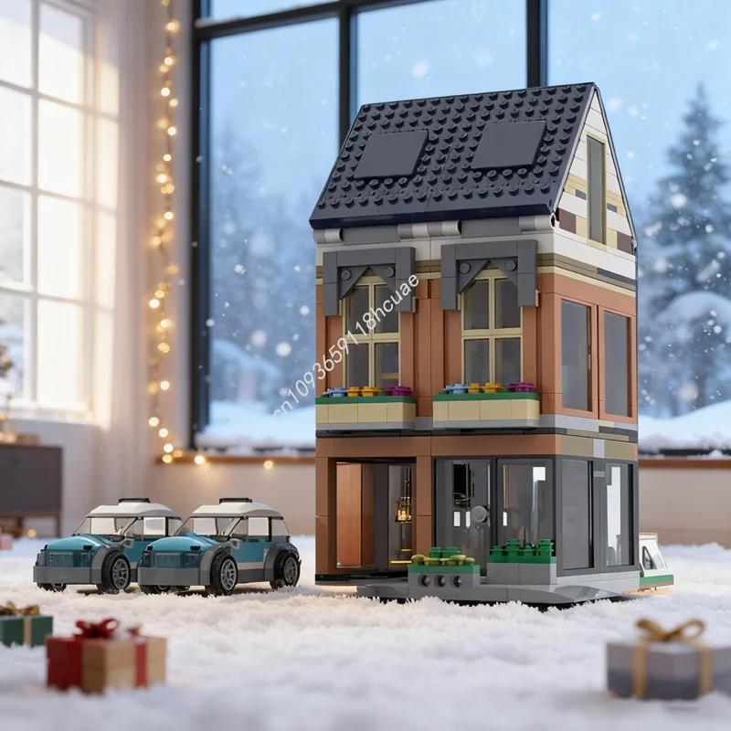 

799pcs MOC Modular Family House Modification Model Building Blocks Toy Architecture Assemble Idea Christmas Gift Education Kids