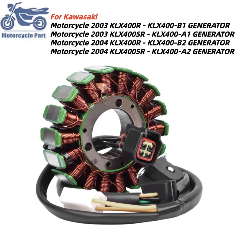 

21003-S007 Motorcycle Stator Coil For KAWASAKI KLX400R KLX400SR - KLX400 - B1 A1 B2 A2 GENERATOR KLX 400R 400SR 2003 2004