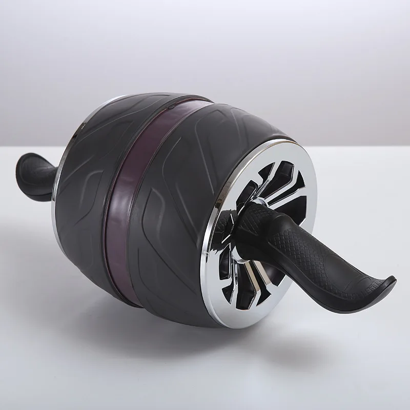 Abdominal wheel widening automatic rebound beginner, household sporting goods fitness equipment, curl portable folding abdomen