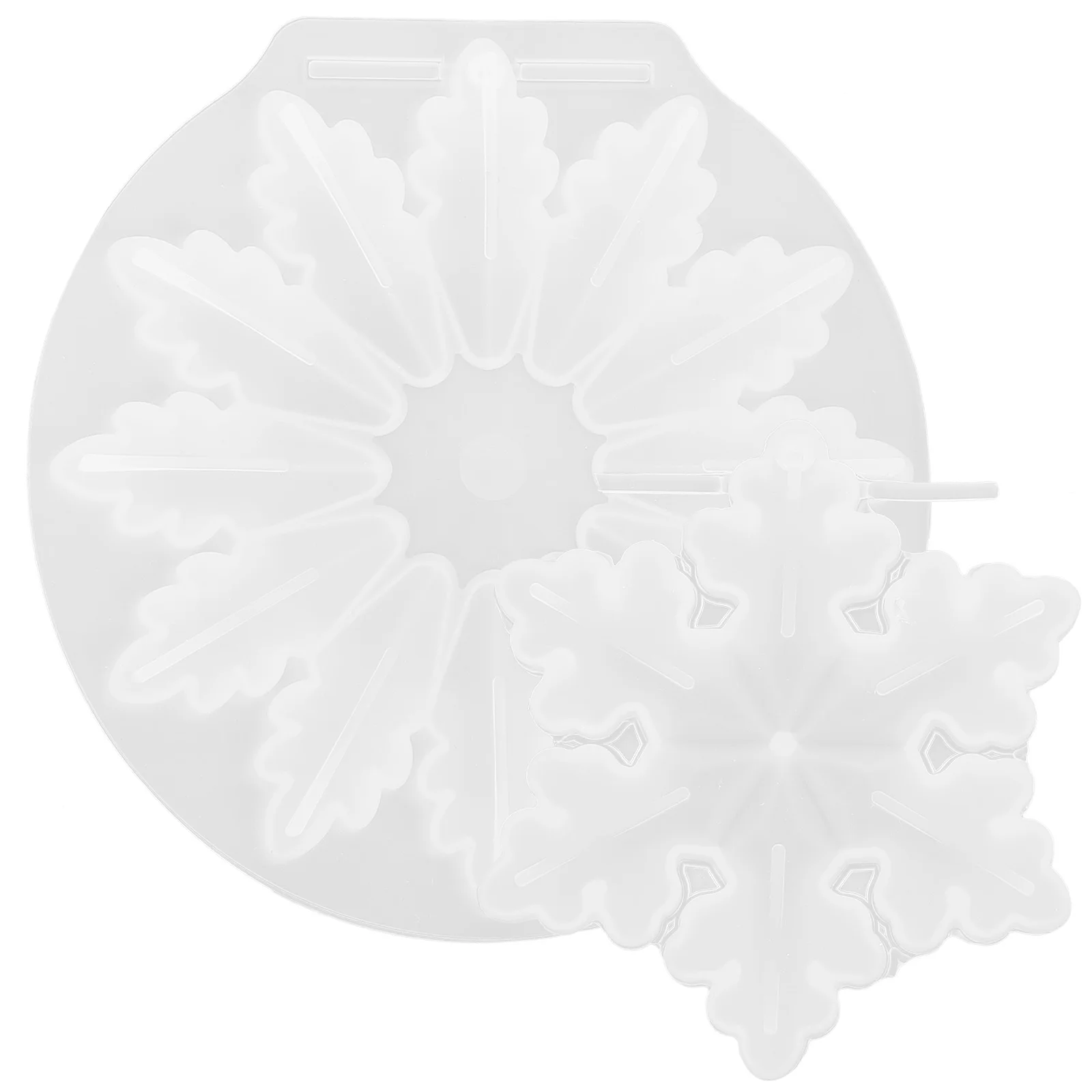 2 قطعة قالب ندفة الثلج السيليكون مرن لتقوم بها بنفسك قالب الحرفية قلادة من الراتنج أداة صنع الزينة اليدوية للديكور المنزلي