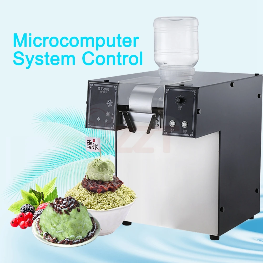 180 كجم/يوم 110 فولت 220 فولت سعر المصنع ماكينة صنع الحليب Bingsu عالية الجودة ضاغط العلامة التجارية صانع الثلج Bingsu للبيع