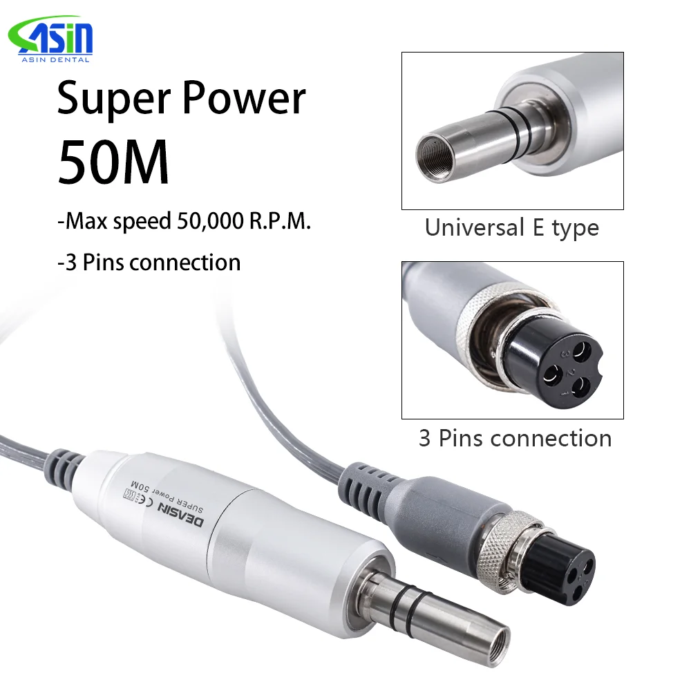 HOT Dental E-type Brushless Electric Micro Motor 50k RPM for Straight Contra Angle Handpiece For Micromotor Polisher Lab Supply