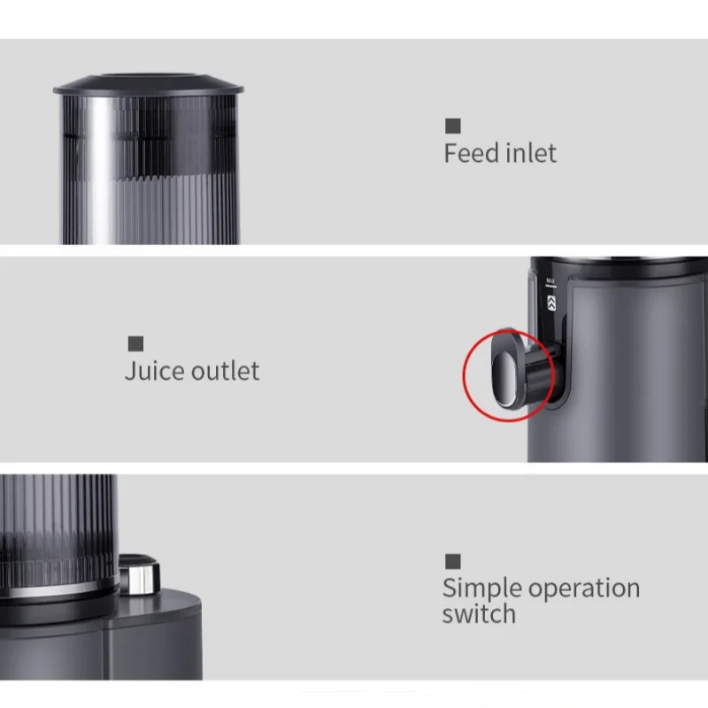 عصارة محمولة، فاصل عصير الخبث، عصير منزلي، عصارة بطيئة