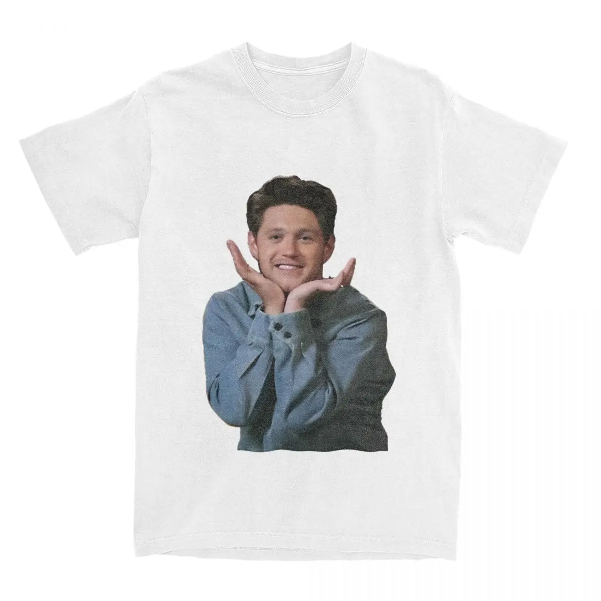 Vintage Niall Horan Cute Photo T-Shirts for Men Women Cotton Tees Shirt 4XL 5XL 6XL Tops